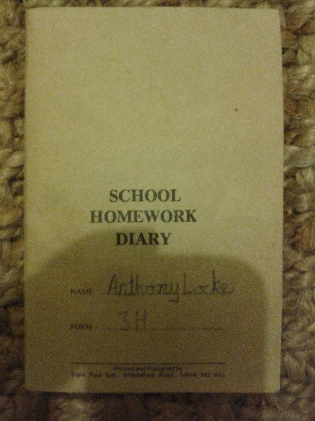 Homework Diary