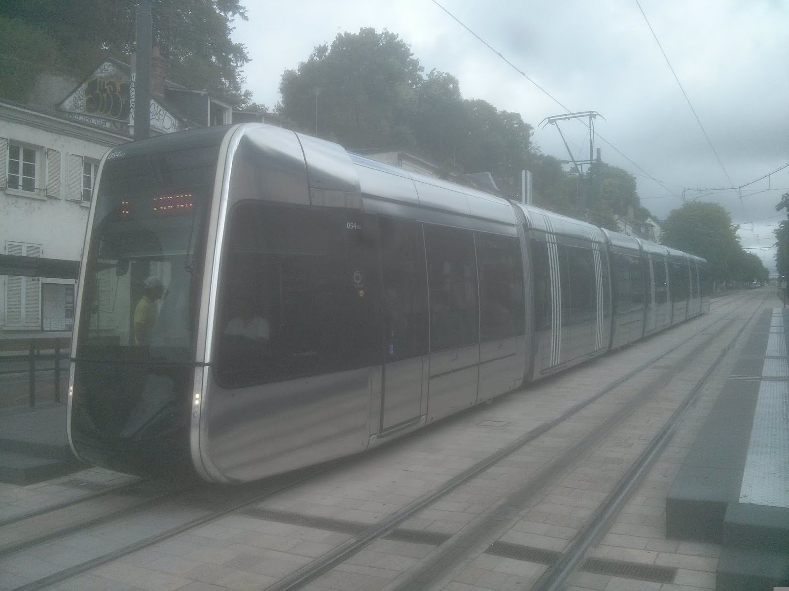 Close-up of Tram